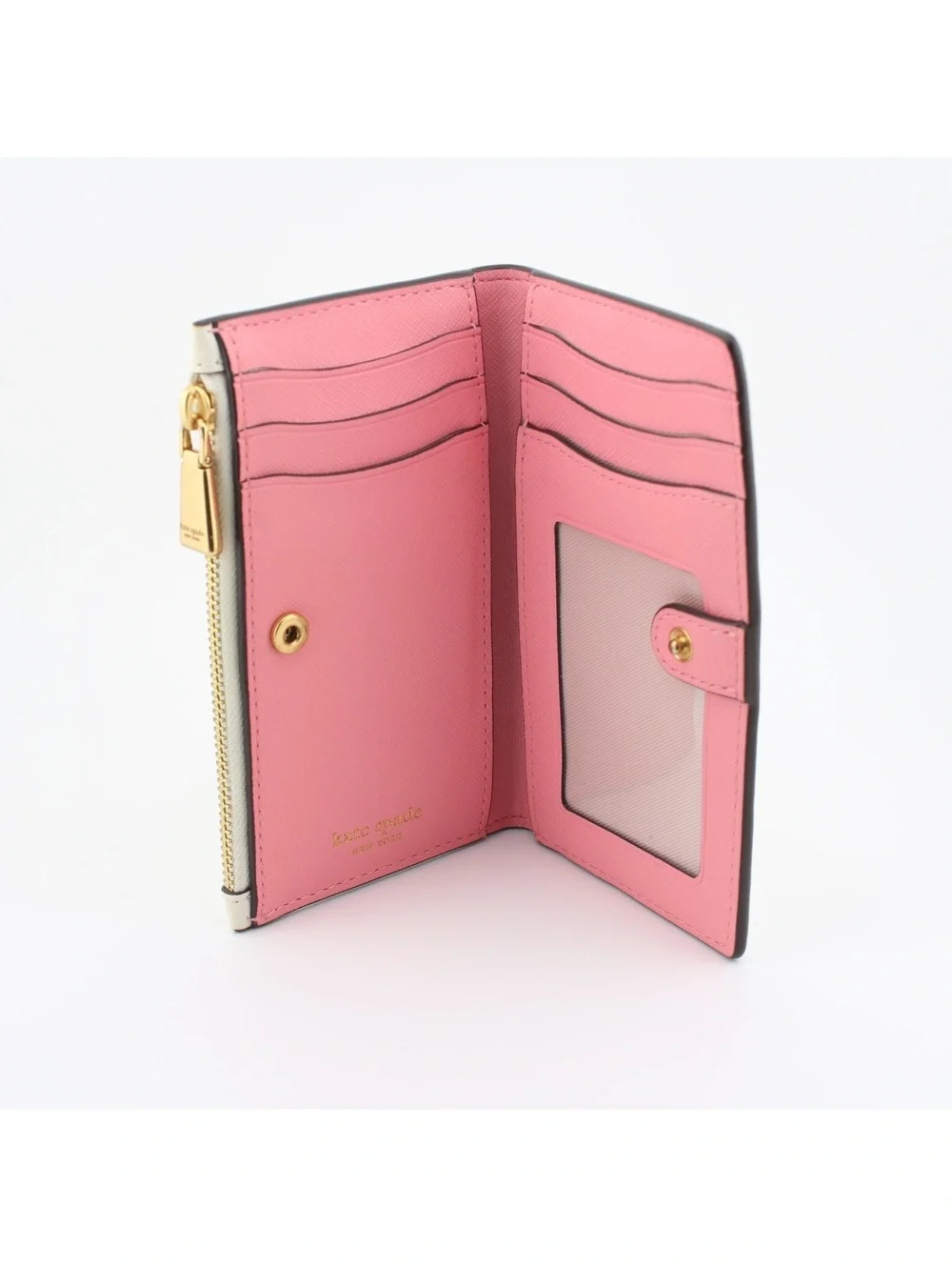 Kate Spade New York Lemon Appliqué Zip Bifold Wallet